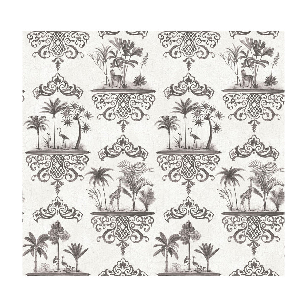 Rousseau Charcoal by Cole & Son Designer Wallcovering - PAPER - 100% United Kingdom - Horizontal: - and Vertical: 25.2 27 - Swanky Fabrics -