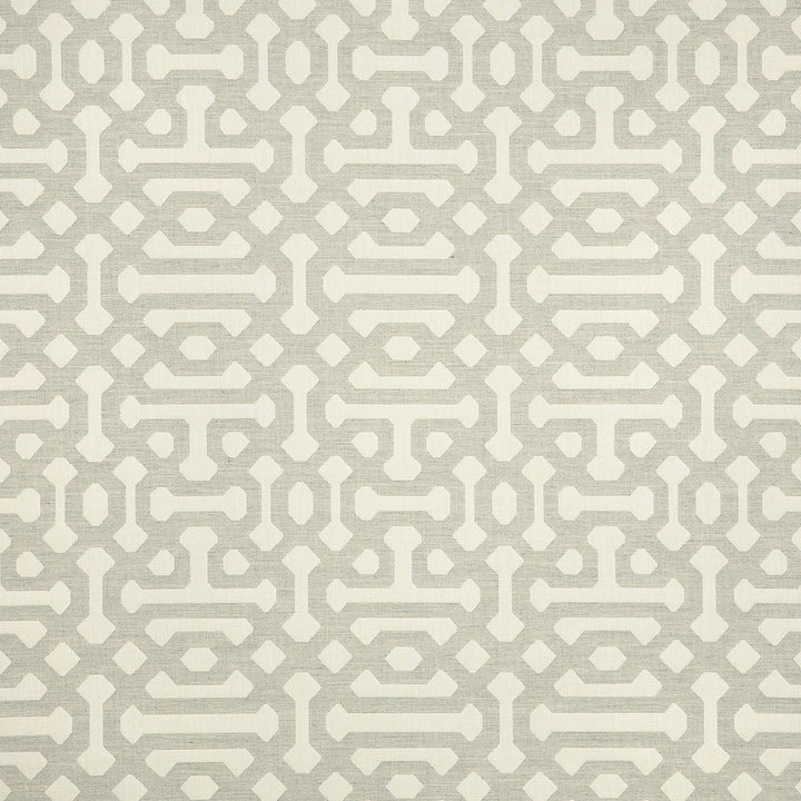 45991-0002 Fretwork Pewter by Sunbrella Designer Fabric Sunbrella Elements - Decorative Sunbrella® Acrylic, Sunbrella® Polyester, Sunbrella® Non-Phthalate PVC USA or Imported 5-Year Horizontal: 7 in. and Vertical: 14.7 in. 54 in. - Swanky Fabrics -