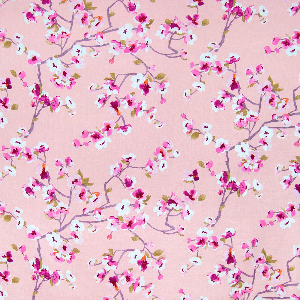 A6259 Blossom by Greenhouse Designer Fabric 100% Linen China 15,000 double rubs </p><p>Repeat: 27" H, 25.25" V 54" - Swanky Fabrics -