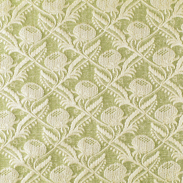 Boutonniere/Leaf A7 000514Pg by Old World Weavers Designer Fabric MANOR SUITE                                                            36% COTTON 35% LINEN 29% VISCOSE ITALY LIGHT DUTY Horizontal: 4.75" and Vertical: 4.5" 55"  - Swanky Fabrics -