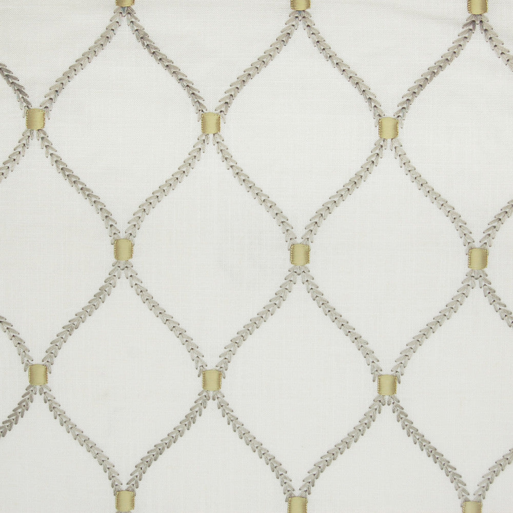 A9780 Smoke by Greenhouse Designer Fabric 70% Rayon, 30% Linen With 100% Rayon Embroidery INDIA 9,000 </p><p>Repeat: 4.25" H, 6.25" V 52" - Swanky Fabrics -