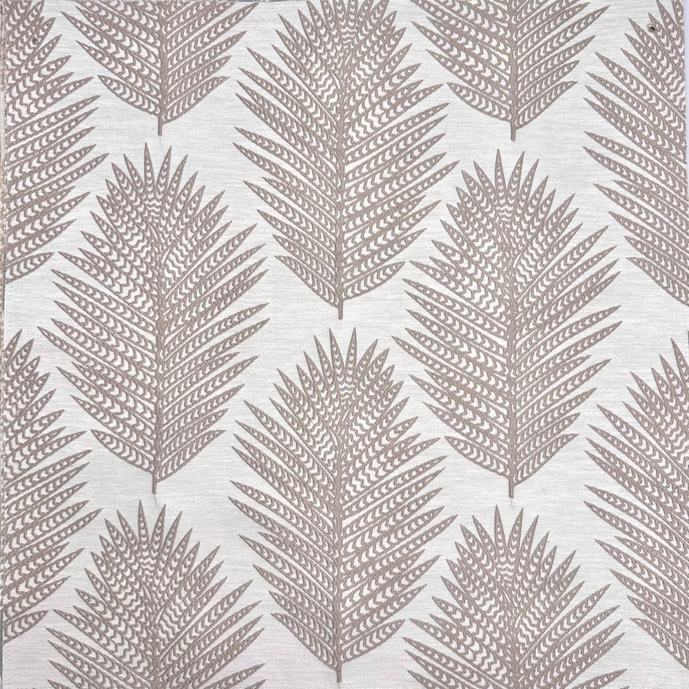 Emb By Lomasi A Gray by Europatex Designer Fabric Embroideries by Lomasi 70% Polyester, 15% Cotton, 15% Linen 9.04" H, 9.89" V 54.00 inches - Swanky Fabrics -