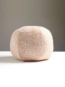 Leopard Pillow 12 Dia - Pink Sand A9SLEOPILL0003 by Scalamandre Designer Pillows