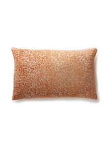 Leopard Pillow 14 X 22 - Orange Koi A9LLEOPILL0006 by Scalamandre Designer Pillows