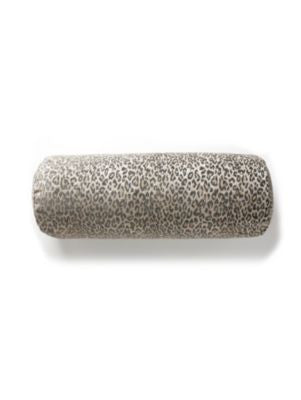Leopard Pillow 21 X 7 - Castle Gray A9BLEOPILL0007 by Scalamandre Designer Pillows AMAZINK 45% COTTON 31% VISCOSE 24% POLYESTER U.S.A. HEAVY DUTY Horizontal: 9.75" and Vertical: 7" 0 - Swanky Fabrics -