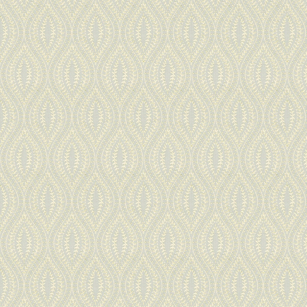Abaft 5 Dove by Stout Designer Fabric Rainbow Library Dove/Charcoal 40% Cotton 20% Spun Viscose 20% Polyester 20% Linen Embroidery INDIA Horizontal: 4.25 and Vertical: 7.5 51.1 in - Swanky Fabrics -