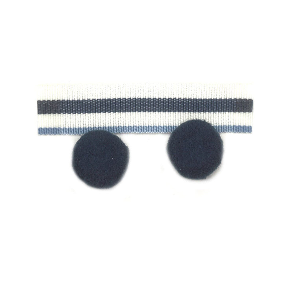 Abbott 3 Denim by Stout Designer Trim METROPOLITAN TRIM 74%ACR 17%SVI 9%POL CHINA Horizontal: 2.000 and Vertical: 0.000 1.75 in - Swanky Fabrics -