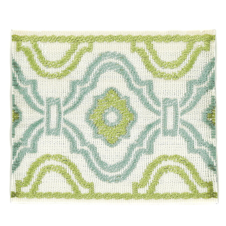 About 7 Springtime by Stout Designer Trim Insights Trim 51% Spun Viscose 49% Polyester CHINA Horizontal: 2.125 and Vertical: 0 3.38 in - Swanky Fabrics -