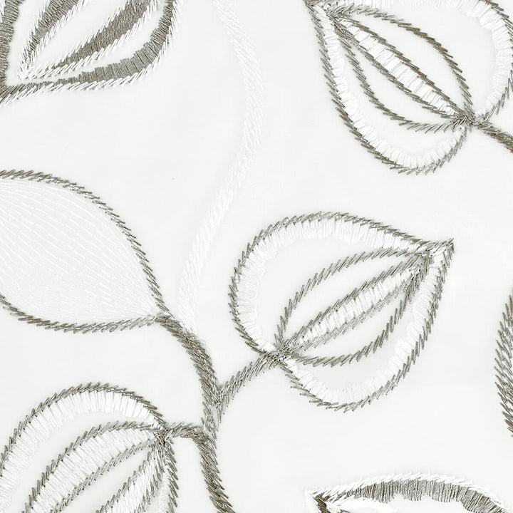 Acanthus 1 Platinum by Stout Designer Fabric COLOR MY WINDOW GREY/CINDER 100%POL %PEMB INDIA FLAME RETARDANT-CA BULLETIN 117-SECTION E FLAME RETARDANT-U.F.A.C. CLASS 1 Horizontal: 10.25 and Vertical: 12.375 52 in - Swanky Fabrics -