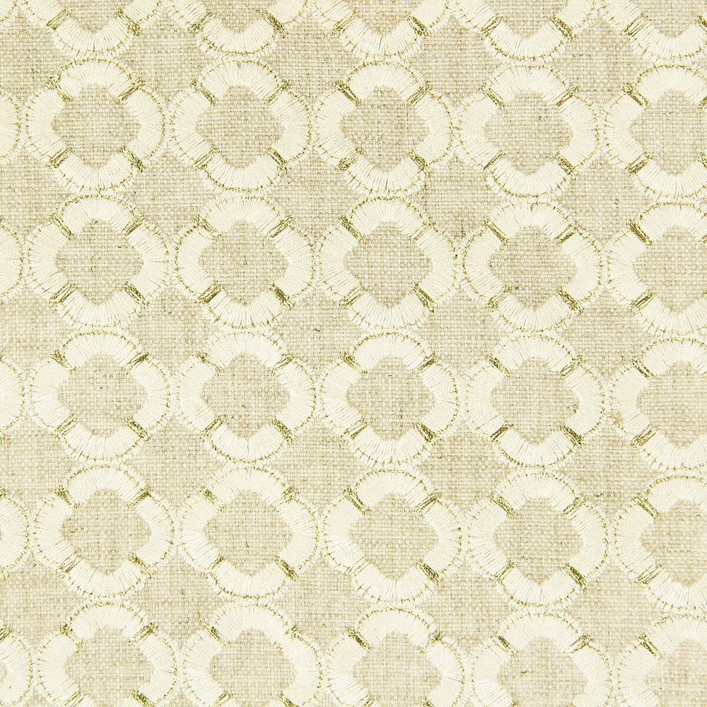 Accurate 1 Linen by Stout Designer Fabric Comfortable Living Ivory/Sand 70% Polyester 30% Linen Embroidery INDIA CATB 117-2013 FLAME RETARDANT-U.F.A.C. CLASS 1 (OR A) WYZENBEEK 43 000 DOUBLE RUB WEAR TEST (HEAVY DUTY) Horizontal: 1.375 and Vertical: 1.25 52 in - Swanky Fabrics -