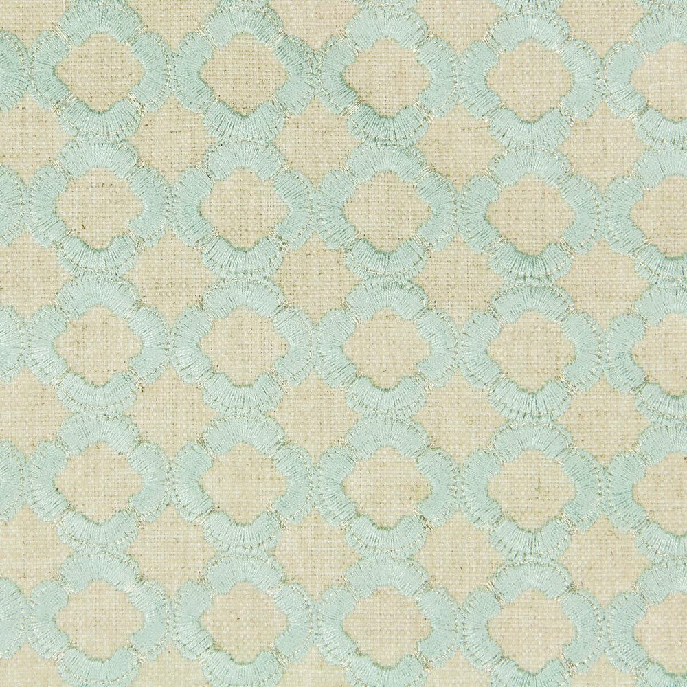 Accurate 2 Shoreline by Stout Designer Fabric COMFORTABLE LIVING SEAMIST/AQUA 70%POL 30%LIN %BEMB INDIA CATB 117-2013 FLAME RETARDANT-U.F.A.C. CLASS 1 WYZENBEEK 43 000 DOUBLE RUB WEAR TEST (HEAVY DUTY) Horizontal: 1.375 and Vertical: 1.25 52 in - Swanky Fabrics -