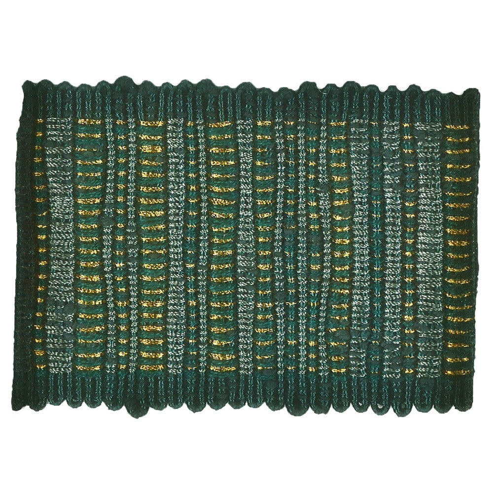 Action 3 Lagoon by Stout Designer Trim ILLUMINATE TRIM 64%COT 26%SVI 5%LIN 5%MTL CHINA Horizontal: 0 and Vertical: 0 2.5 in - Swanky Fabrics -