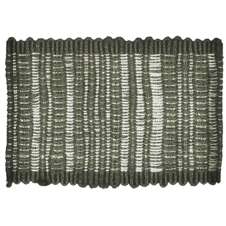 Action 5 Pewter by Stout Designer Trim ILLUMINATE TRIM 64%COT 26%SVI 5%LIN 5%MTL CHINA WYZENBEEK 42 000 DOUBLE RUB WEAR TEST (HEAVY DUTY) FLAME RETARDANT-U.F.A.C. CLASS 1 CATB 117-2013 Horizontal: 0.000 and Vertical: 0.000 2.5 in - Swanky Fabrics -