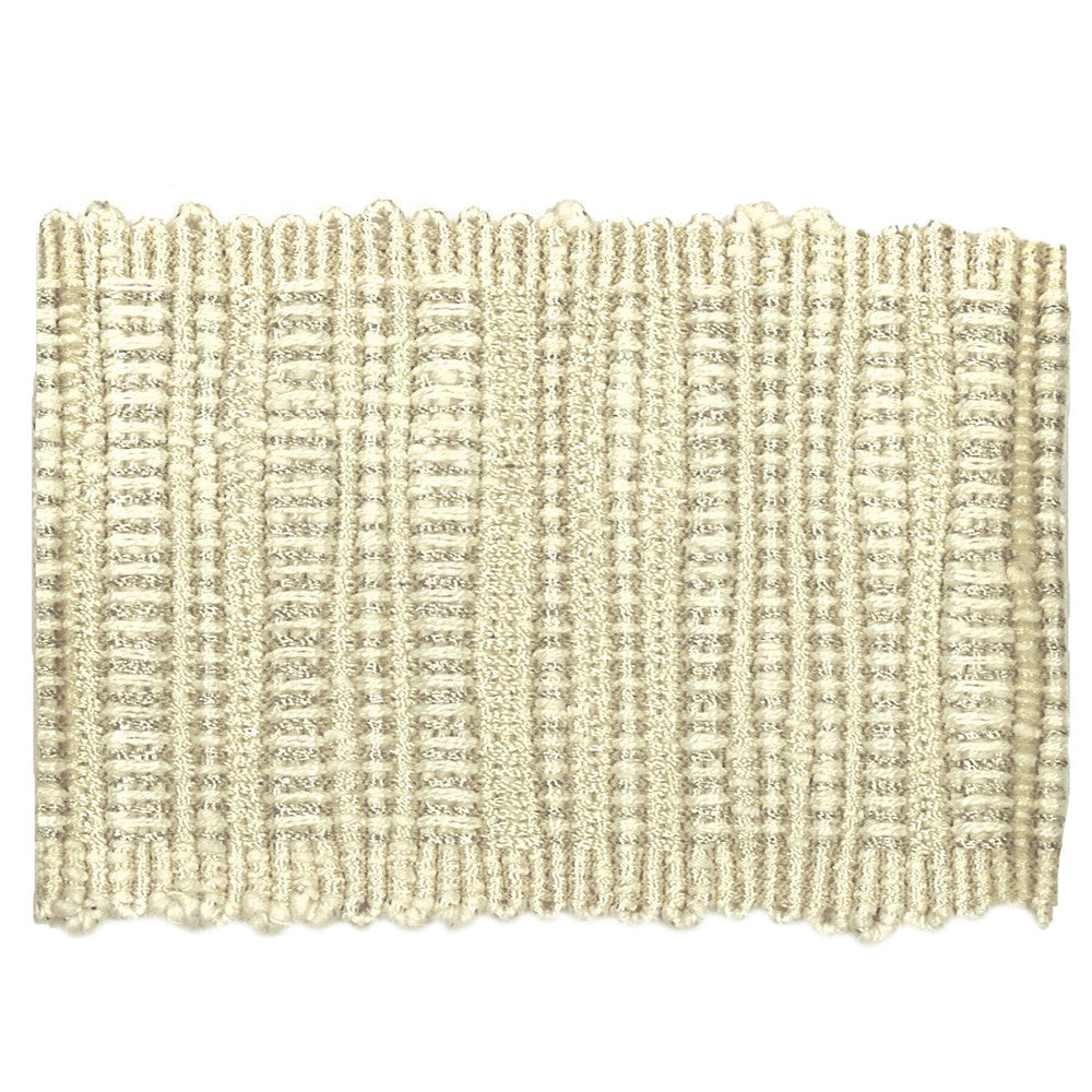 Action 7 Pearl by Stout Designer Trim ILLUMINATE 64%COT 26%SVI 5%LIN 5%MTL CHINA </p><p>Repeat: 0 2.5 in - Swanky Fabrics -