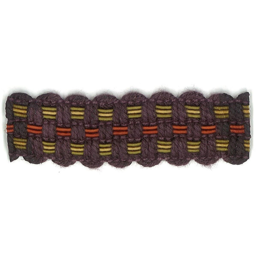 Adapt 17 Eggplant by Stout Designer Trim Art Of Design Trim-2 Tapes 100% Spun Viscose CHINA Horizontal: 0 and Vertical: 0 0.88 in - Swanky Fabrics -