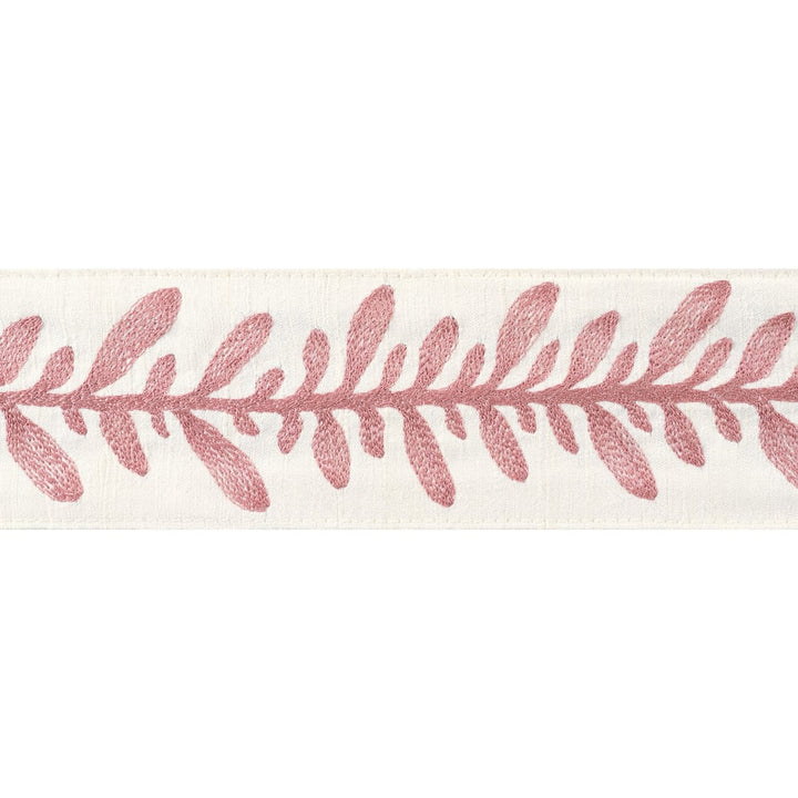 Calathea Tape Rose AE12318 by Thibaut Trim Thibaut Trim Calathea Tape Rose AE12318Trim ISLANDER 90% Silk, 10% Viscose U.S.A </p><p>Repeat: H: , V: 2.75 in  (6.99 cm) - Fabric Carolina -