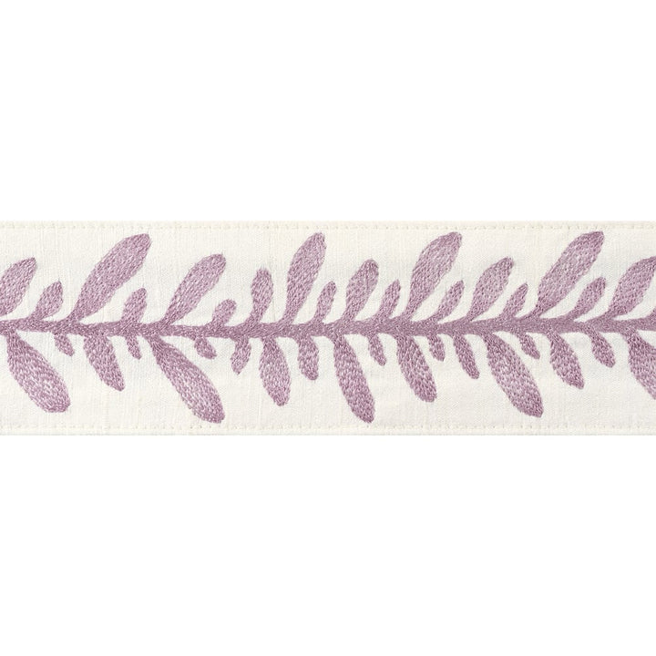 Calathea Tape Lilac AE12319 by Thibaut Trim Thibaut Trim Calathea Tape Lilac AE12319Trim ISLANDER 90% Silk, 10% Viscose U.S.A </p><p>Repeat: H: , V: 2.75 in  (6.99 cm) - Fabric Carolina -
