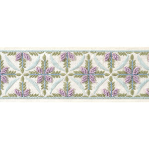 Leila Tape Lilac and Willow AE12342 by Thibaut Designer Trim