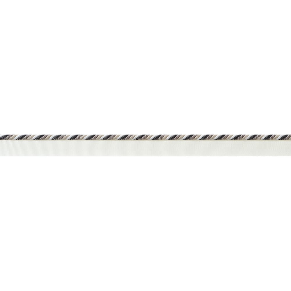 Maren Cord Ebony and Stone AE12353 by Thibaut Trim Thibaut Trim Maren Cord Ebony and Stone AE12353Trim ISLANDER 73% Polyester, 27% Cotton U.S.A </p><p>Repeat: H: , V: 0.62 in  (1.57 cm) - Fabric Carolina -