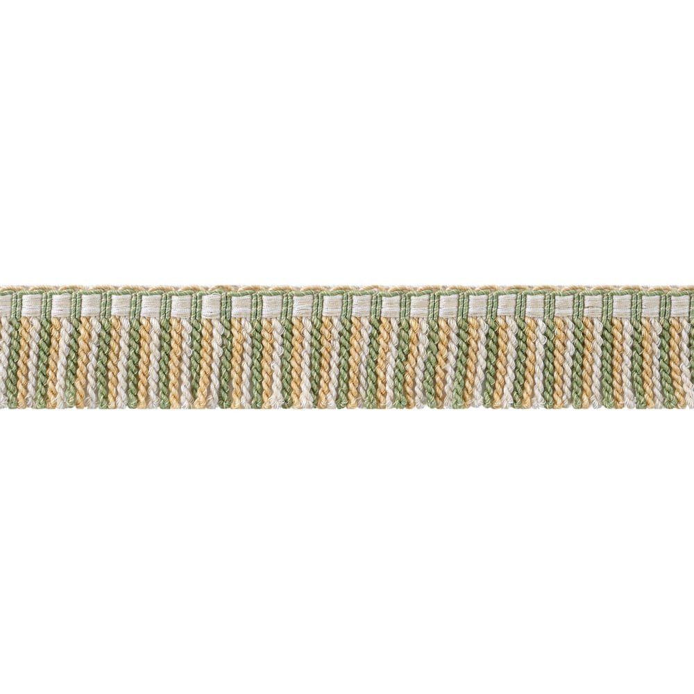Esme Fringe Willow and Soft Gold AE12355 by Thibaut Trim Thibaut Trim Esme Fringe Willow and Soft Gold AE12355Trim ISLANDER 63% Polyester, 37% Cotton U.S.A </p><p>Repeat: H: , V: 1.5 in  (3.81 cm) - Fabric Carolina -