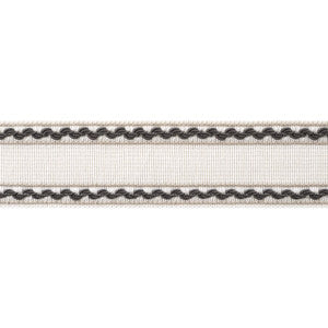 Gabrielle Tape Ebony and Stone AE12362 by Thibaut Designer Trim