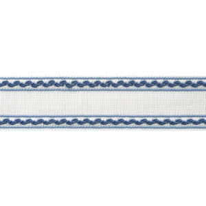 Gabrielle Tape French Blue and Sky AE12369 by Thibaut Designer Trim