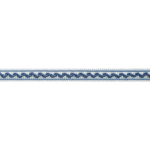 Bree Tape French Blue and Sky AE12377 by Thibaut Designer Trim
