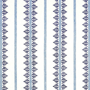 Fern Stripe Navy AF15101 by Anna French Designer Fabric