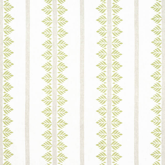 Fern Stripe Green AF15102 by Anna French Fabric Anna French Fabric Fern Stripe Green AF15102Fabric Antilles Fabric Book 100% Linen INDIA </p><p>Repeat: V: 7.5 54 - Fabric Carolina -