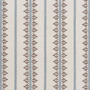 Fern Stripe Brown and Slate AF15106 by Anna French Designer Fabric