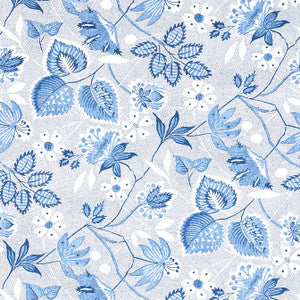 Indienne Hazel Blue AF15116 by Anna French Designer Fabric