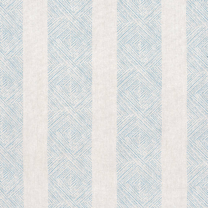 Clipperton Stripe Blue on Natural AF15129 by Anna French Fabric Anna French Fabric Clipperton Stripe Blue on Natural AF15129Fabric Antilles Fabric Book 100% Linen INDIA </p><p>Repeat: V: 6 54 - Fabric Carolina -