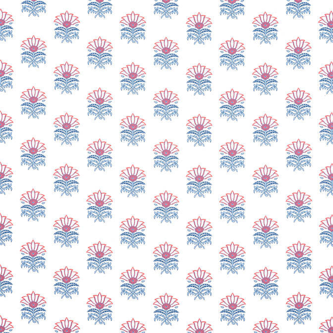 Milford Red and Blue AF15156 by Anna French Fabric Anna French Fabric Milford Red and Blue AF15156Fabric Antilles Fabric Book 97% Cotton, 3% Linen UNITED STATES </p><p>Repeat: V: 4 54 - Fabric Carolina -