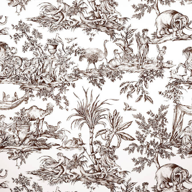 Antilles Toile Brown AF15169 by Anna French Fabric Anna French Fabric Antilles Toile Brown AF15169Fabric Antilles Fabric Book 100% Cotton ITALY </p><p>Repeat: V: 44.5 54 - Fabric Carolina -