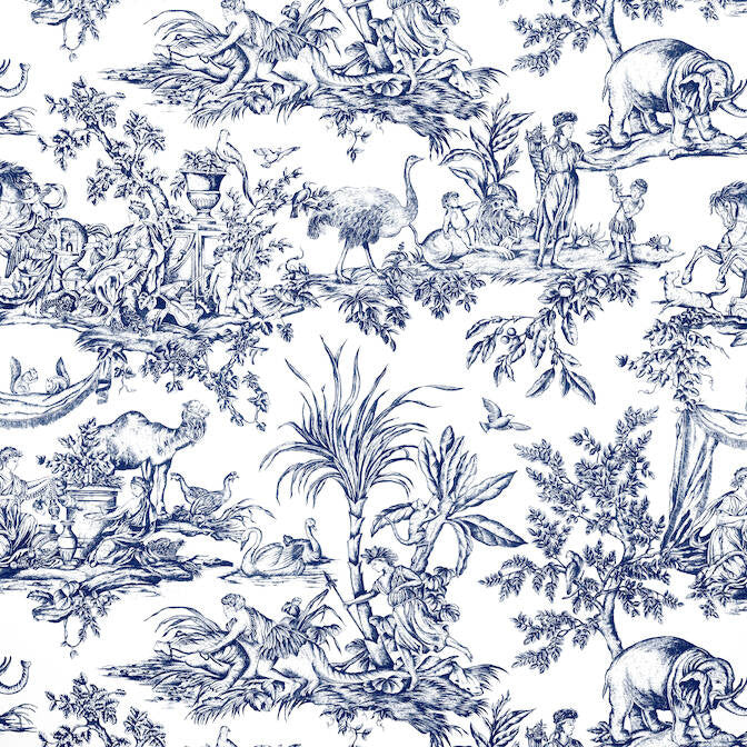 Antilles Toile Navy AF15171 by Anna French Fabric Anna French Fabric Antilles Toile Navy AF15171Fabric Antilles Fabric Book 100% Cotton ITALY </p><p>Repeat: V: 44.5 54 - Fabric Carolina -