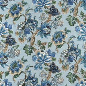 Stockbridge Blue AF16138 by Thibaut Designer Fabric