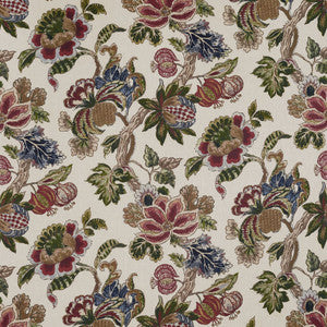 Stockbridge Apricot and Slate AF16139 by Thibaut Designer Fabric
