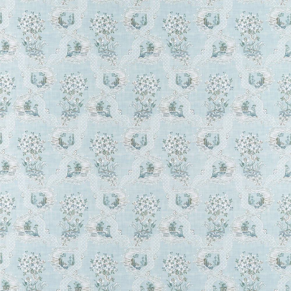 Antoinette Blue AF16156 by Thibaut Fabric Thibaut Fabric Antoinette Blue AF16156Fabric ISLANDER U.S.A </p><p>Repeat: H: 13.5 in (34.29 cm), V: 22 (55.88 cm) 54 in  (137.16 cm) - Fabric Carolina -