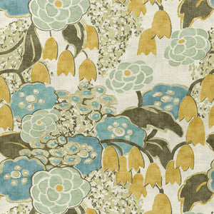 Laura Sage and Gold AF23102 by Anna French Designer Fabric