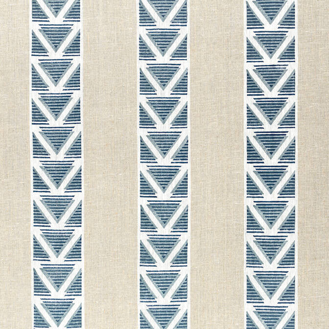 Burton Stripe Linen and Navy AF23124 by Anna French Fabric Anna French Fabric Burton Stripe Linen and Navy AF23124Fabric Willow Tree Fabric Book 100% Linen INDIA </p><p>Repeat: V: 3 54 - Fabric Carolina -