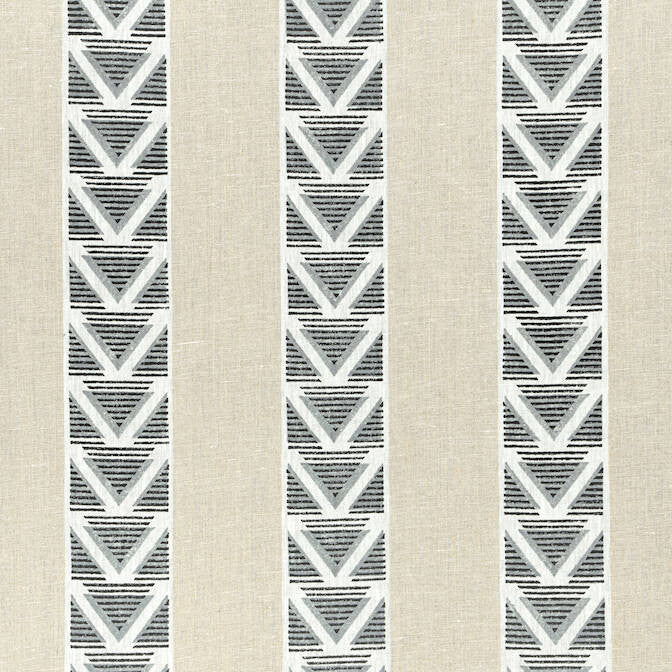 Burton Stripe Linen and Black AF23125 by Anna French Fabric Anna French Fabric Burton Stripe Linen and Black AF23125Fabric Willow Tree Fabric Book 100% Linen INDIA </p><p>Repeat: V: 3 54 - Fabric Carolina -