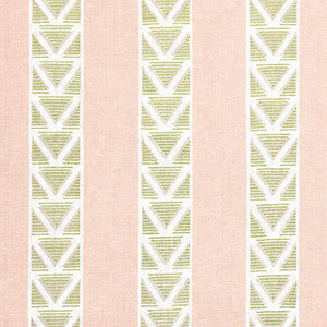 Burton Stripe Blush and Green AF23163 by Anna French Designer Fabric