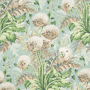 Dahlia Neutral on Robin's Egg AF24536 by Anna French Designer Fabric