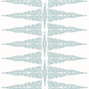 Ellery Stripe Robin's Egg on White AF24544 by Anna French Designer Fabric