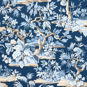 Elwood Navy AF24563 by Anna French Designer Fabric