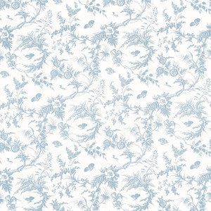 Newlands Toile Soft Blue AF57834 by Anna French Designer Fabric