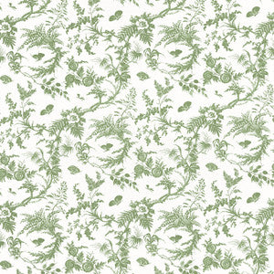 Newlands Toile Green AF57836 by Anna French Designer Fabric