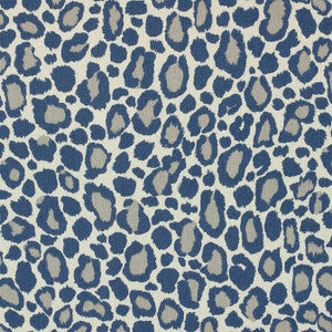 African Leopard Navy AF72981 by Anna French Designer Fabric
