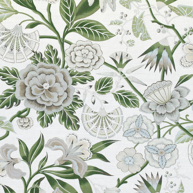 Cleo Green and White AF9622 by Anna French Fabric Anna French Fabric Cleo Green and White AF9622Fabric Savoy Fabric Book 60% Linen, 30% Cot, 10% Nylon UNITED KINGDOM </p><p>Repeat: V: 32 54 - Fabric Carolina -