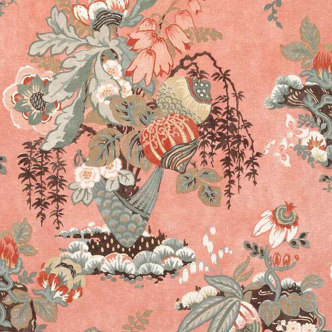 Fairbanks Salmon AF9645 by Anna French Fabric Anna French Fabric Fairbanks Salmon AF9645Fabric Savoy Fabric Book 100% Linen UNITED KINGDOM </p><p>Repeat: V: 29 54 - Fabric Carolina -